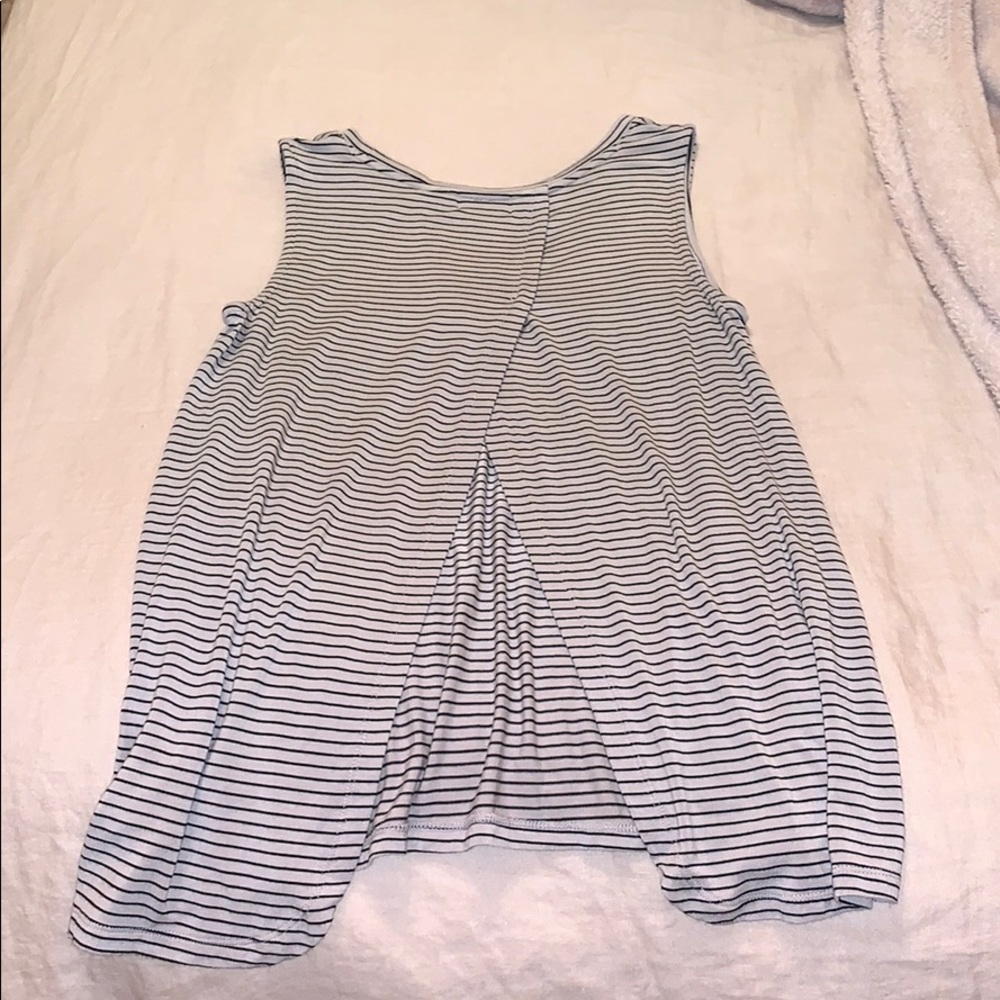 Striped Open Back Tank - Picture 2 of 3